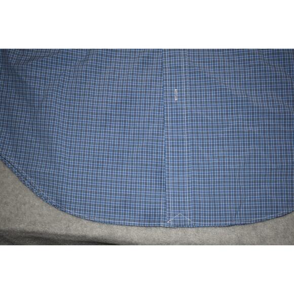 Polo Ralph Lauren Dress Shirt Mens Size Large Blue Plaids - Picture 4 of 6